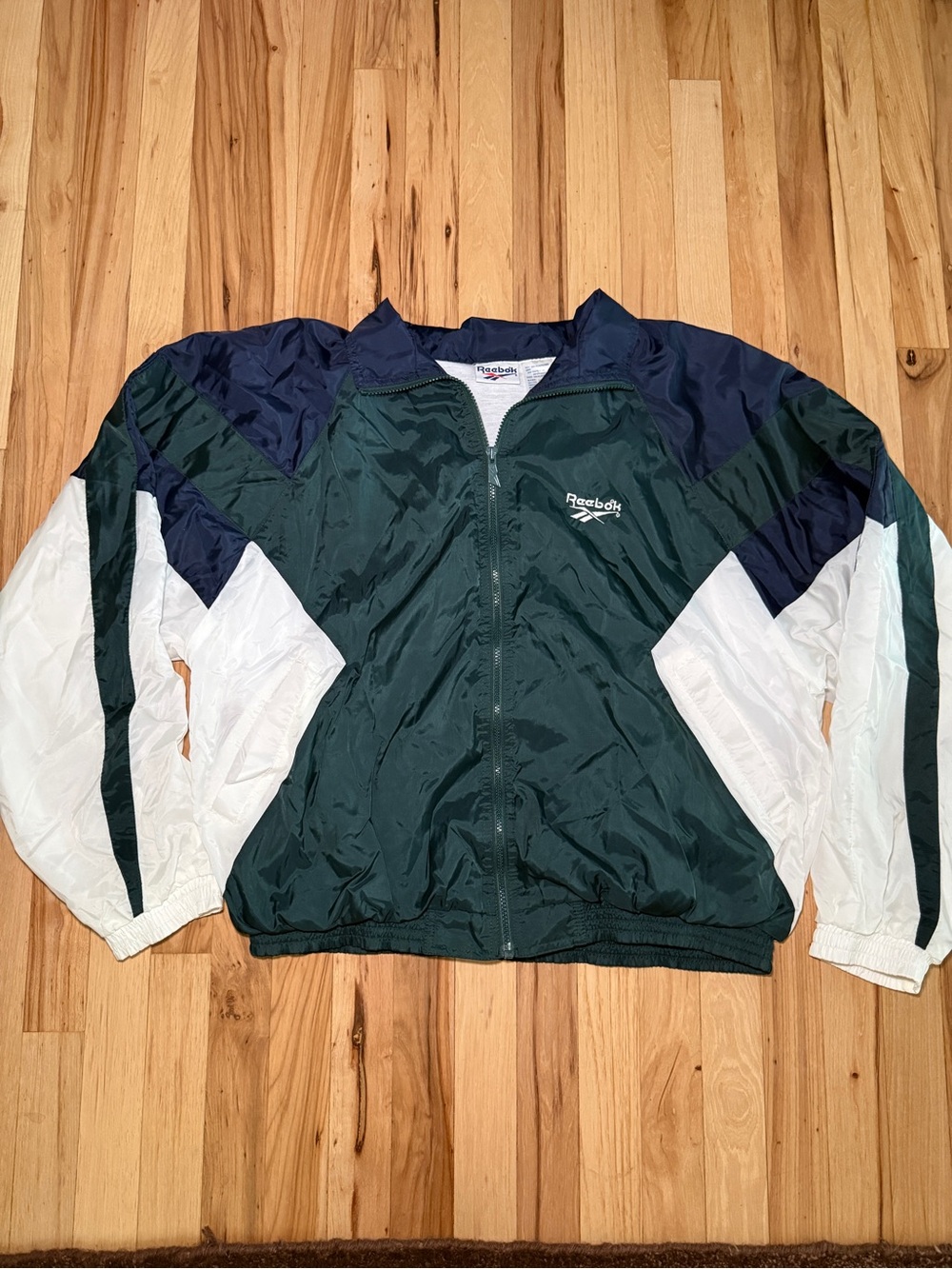 Vintage Reebok Embroidered Logo Windbreaker Jacket